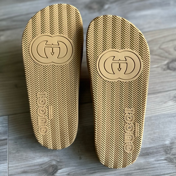 Gucci Rubber GG Interlock Slide NIB SZ 38 - Picture 11 of 16